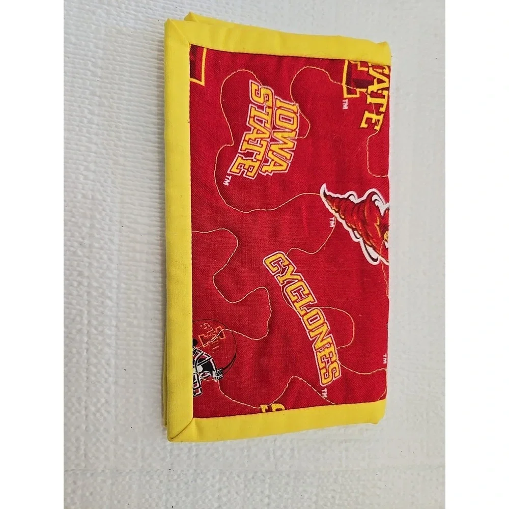 Vintage Iowa State Cyclones Wallet Red Cloth Trifold NCAA ISU University Logo